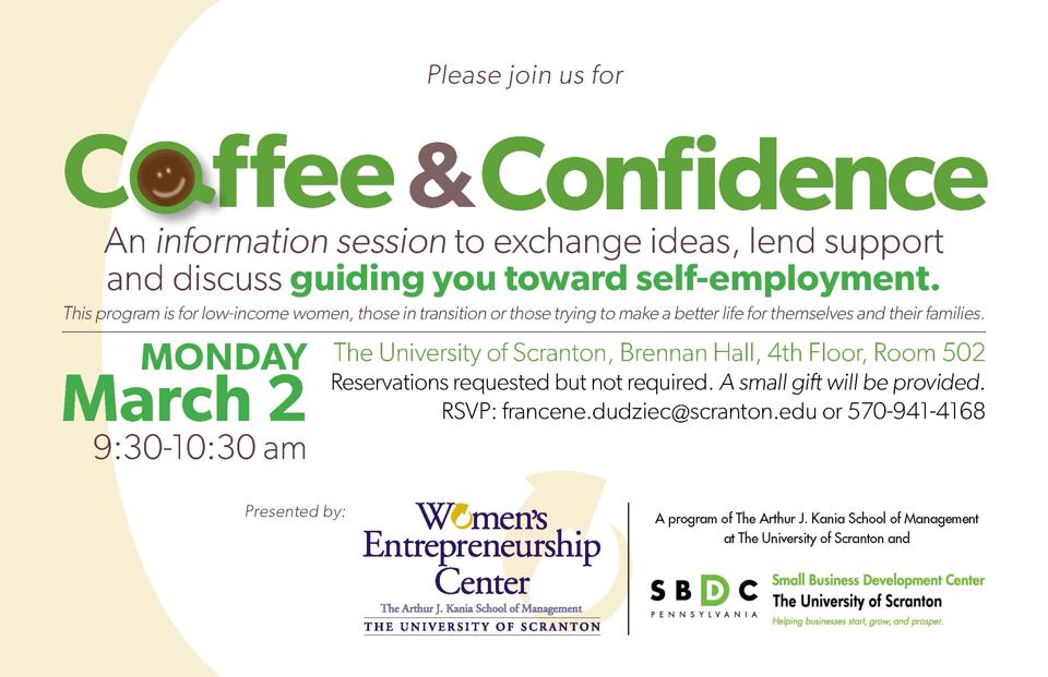 You are currently viewing Coffee & Confidence – A Women’s Program from The University of Scranton